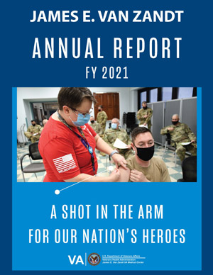 Cover of James E. Van Zandt VA Medical Center 2021 Annual Report