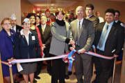 Michael Moreland participated in a ribbon cutting ceremony for the new cardiac catheterization lab and hemodialysis unit.