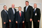 Group photo of VA leaders and local congressmen.