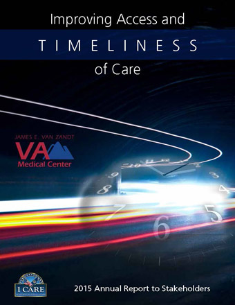 Cover of James E. Van Zandt VA Medical Center 2015 Annual Report