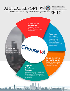 Cover of Philadelphia VA Medical Center 2017 Annual Report