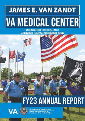 Cover of James E. Van Zandt VA Medical Center 2023 Annual Report