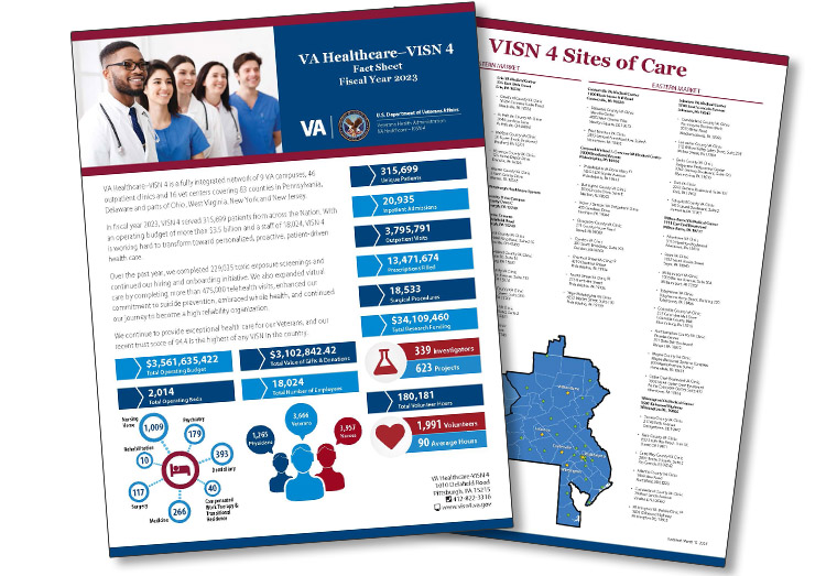 Preview image of the VISN 4 fact sheet.