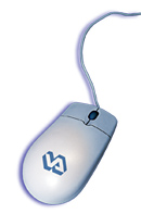 Computer mouse with VA logo