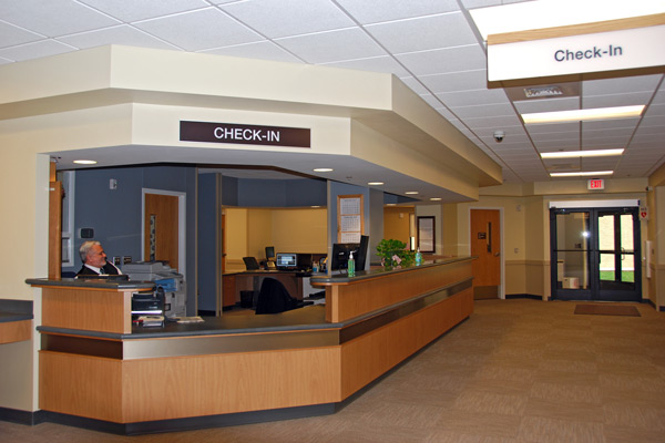 Lobby of the behavioral health building