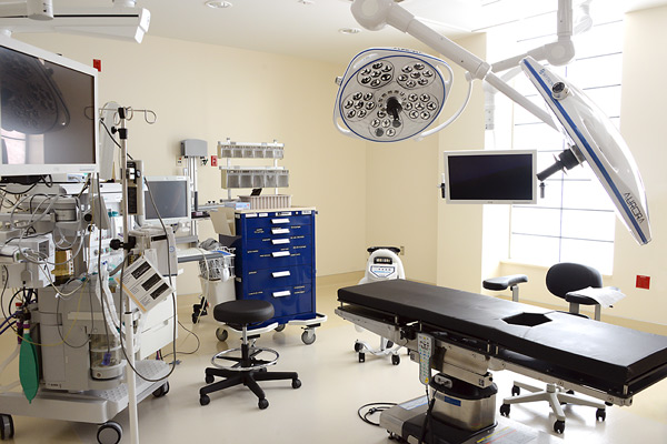The operating room in the new ambulatory surgery center.